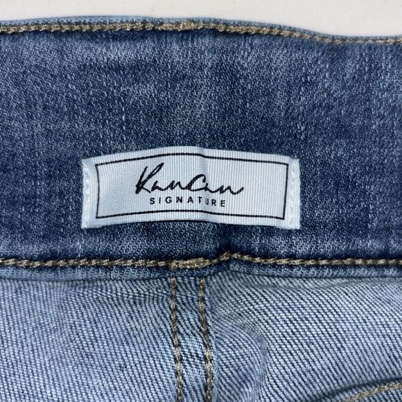 Kan can woman’s distressed stretchy skinny high rise jeans 5 pockets size 28. - Picture 7 of 9